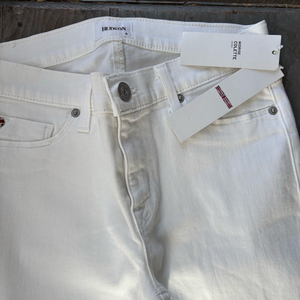 Hudson Jeans NWT Midrise Colette Skinny in White | size 27 - Picture 3 of 6